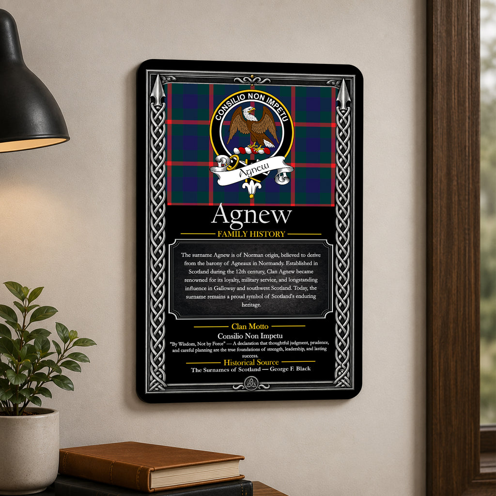 Scottish Family History Metal Sign