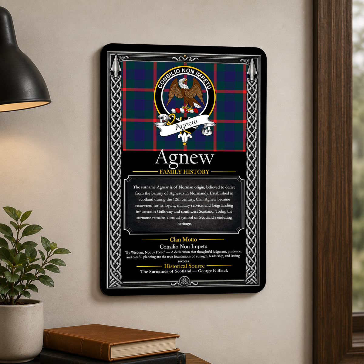 Scottish Family History Metal Sign