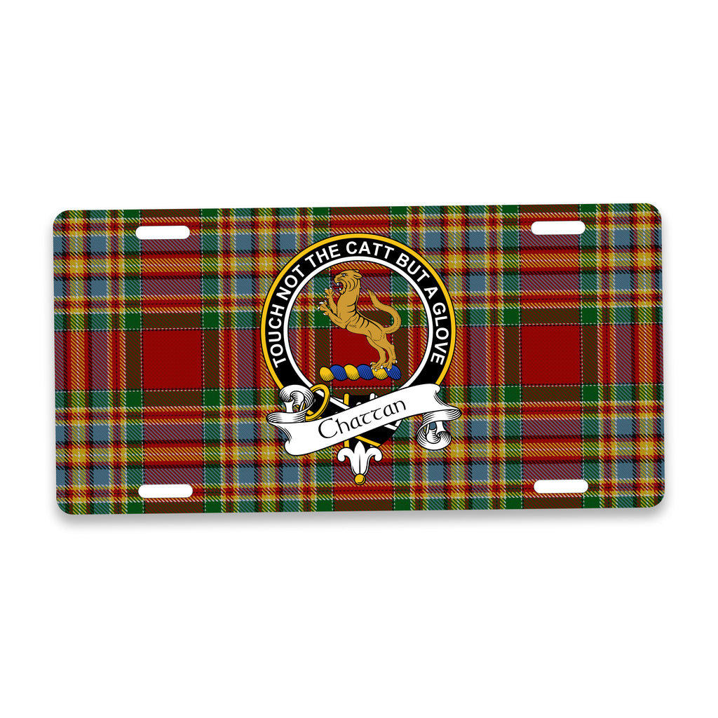 Scottish Clan Crest Auto License Plate – Black Crest Design