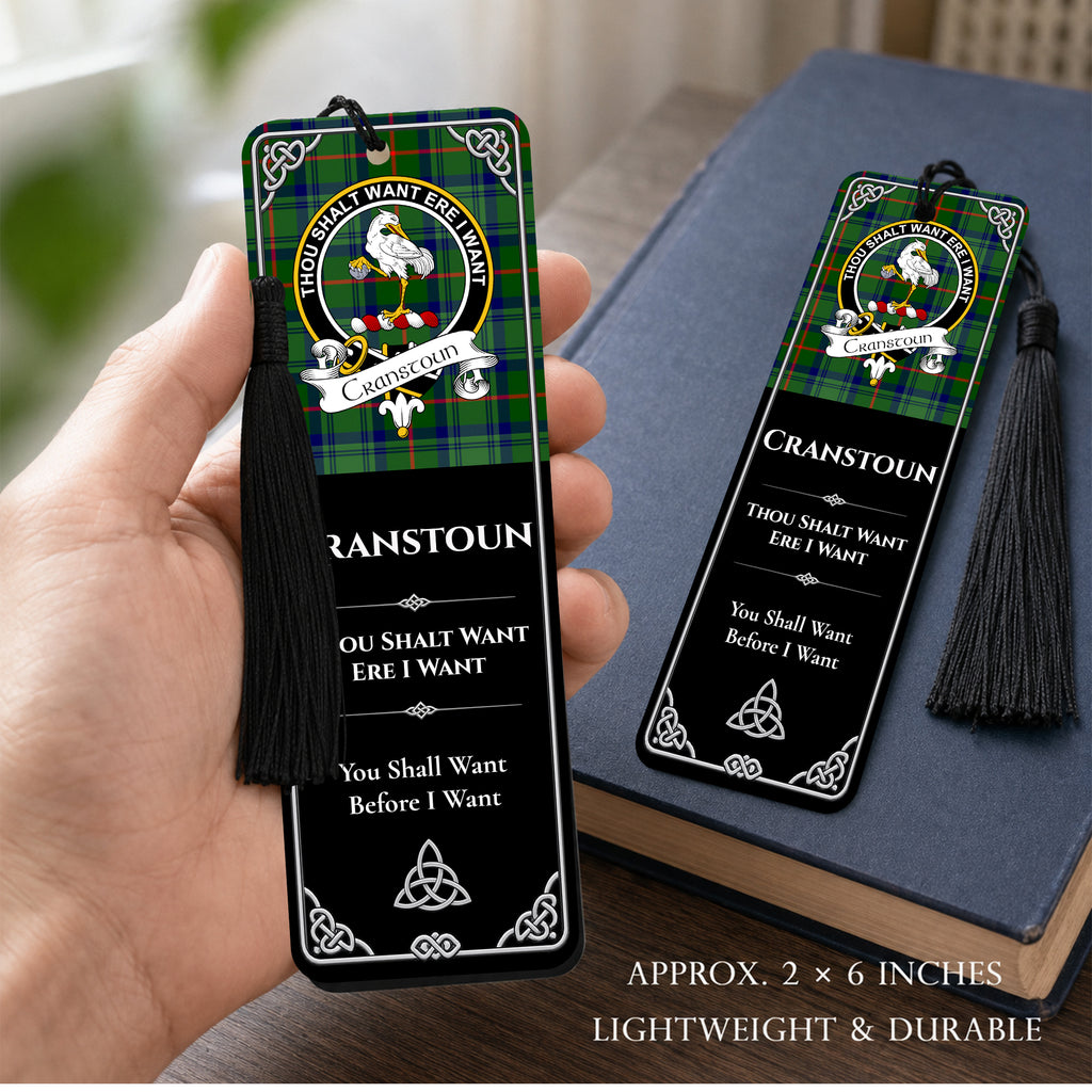 Scottish Clan Crest Metal Bookmarks – Black Set of 2