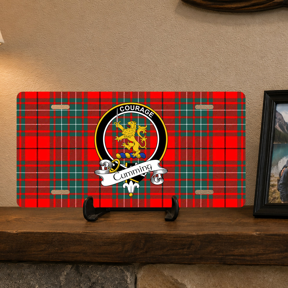 Scottish Clan Crest Auto License Plate – Black Crest Design