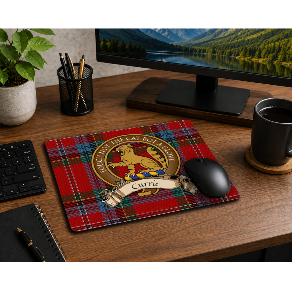 Scottish Clan Crest Mouse Pad – Brown Crest Design