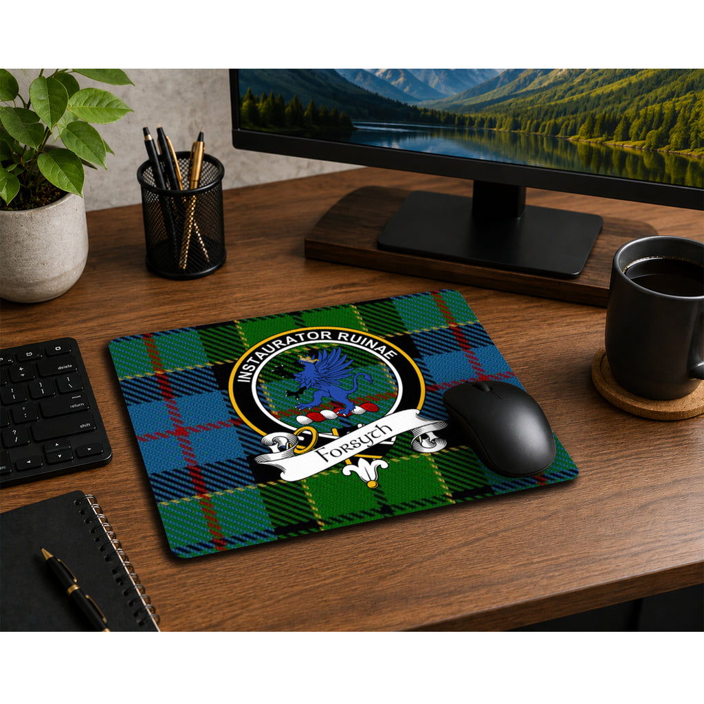 Scottish Clan Crest Mouse Pad – Black Crest Design