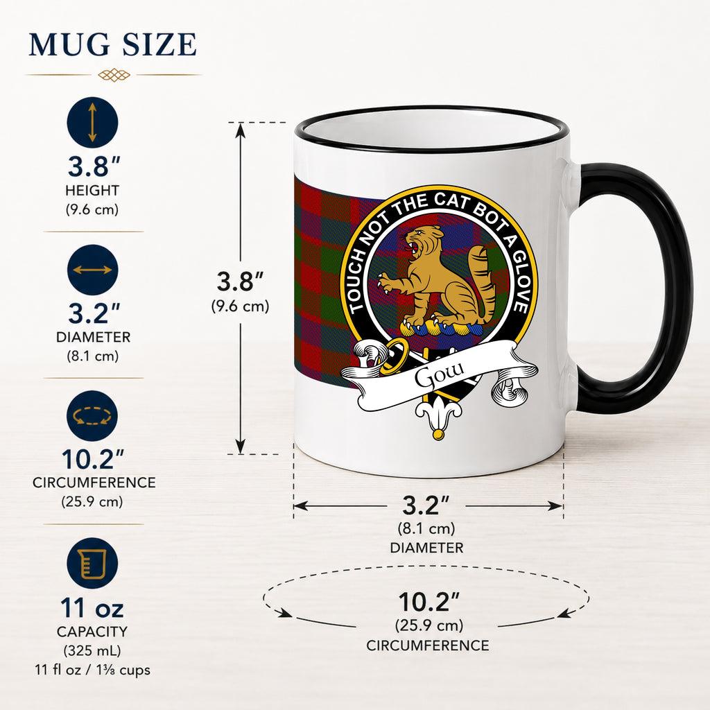 Scottish Clan Crest 11 oz Mugs – Black Crest Design | Set of 2