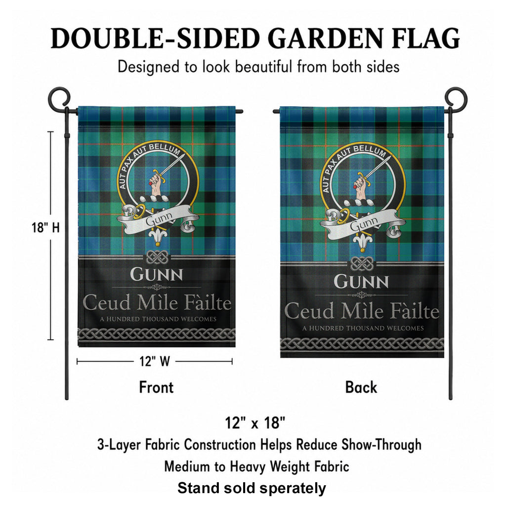 Scottish Clan Crest Garden Flag - Black Design