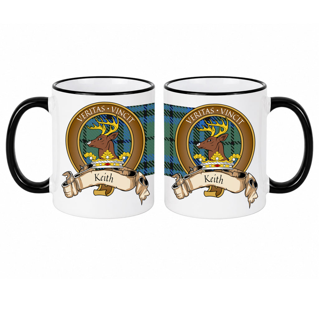 Scottish Clan Crest 11 oz Mugs – Brown Crest Design | Set of 2