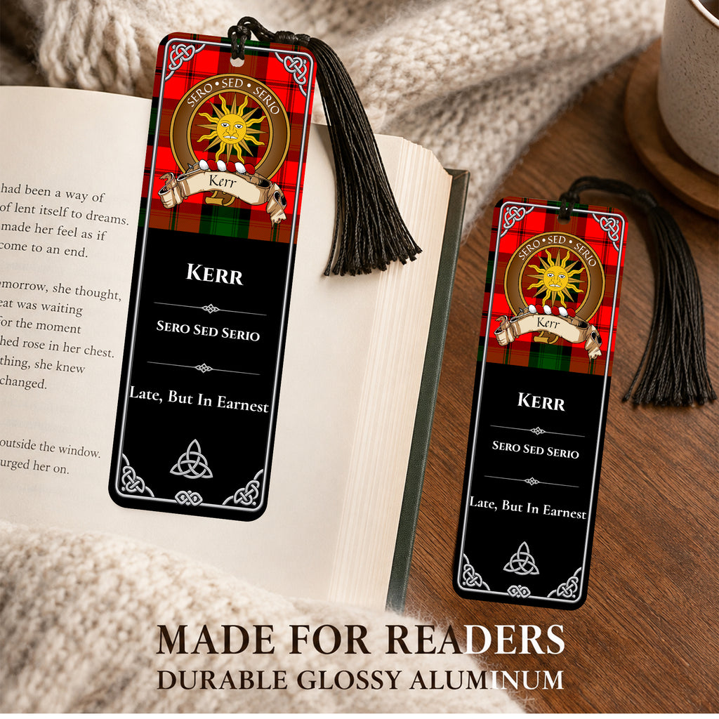 Scottish Clan Crest Metal Bookmarks - Brown Set of 2