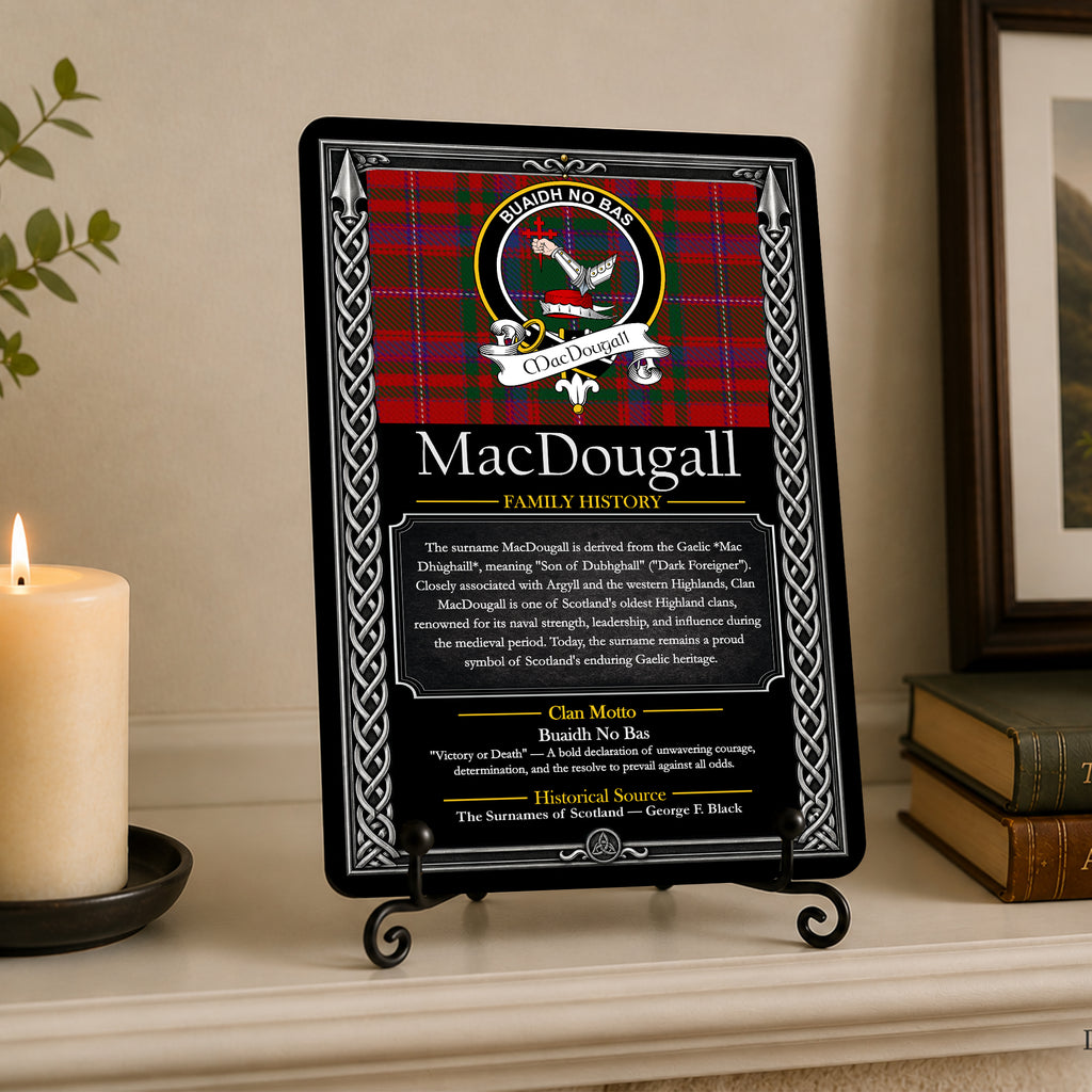 Scottish Family History Metal Sign
