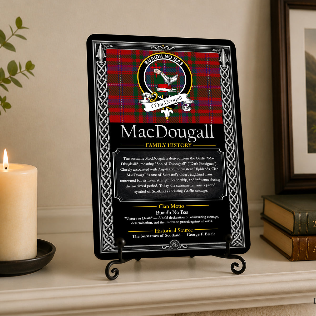 Scottish Family History Metal Sign
