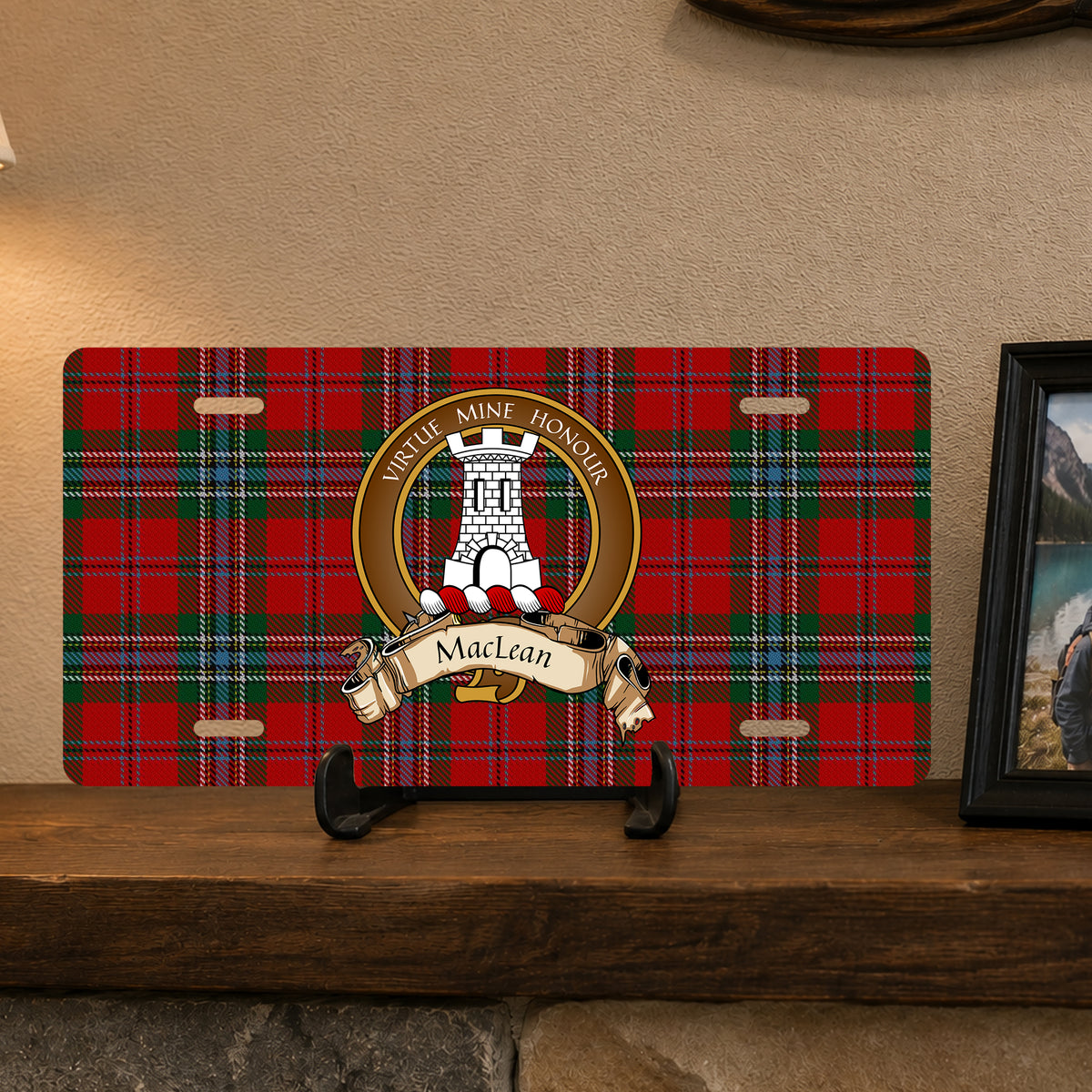 Scottish Clan Crest Auto License Plate – Brown Crest Design