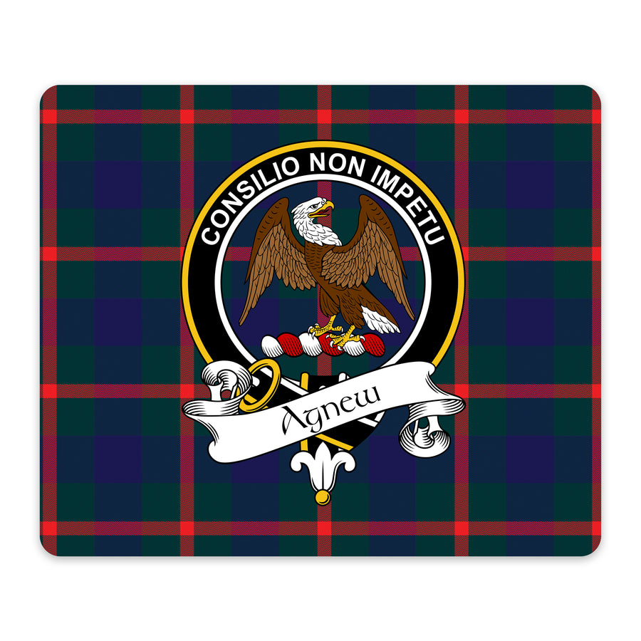 Agnew Scottish Clan Crest Mouse Pad – Black Crest Design