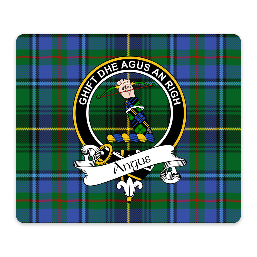 Angus Scottish Clan Crest Mouse Pad – Black Crest Design