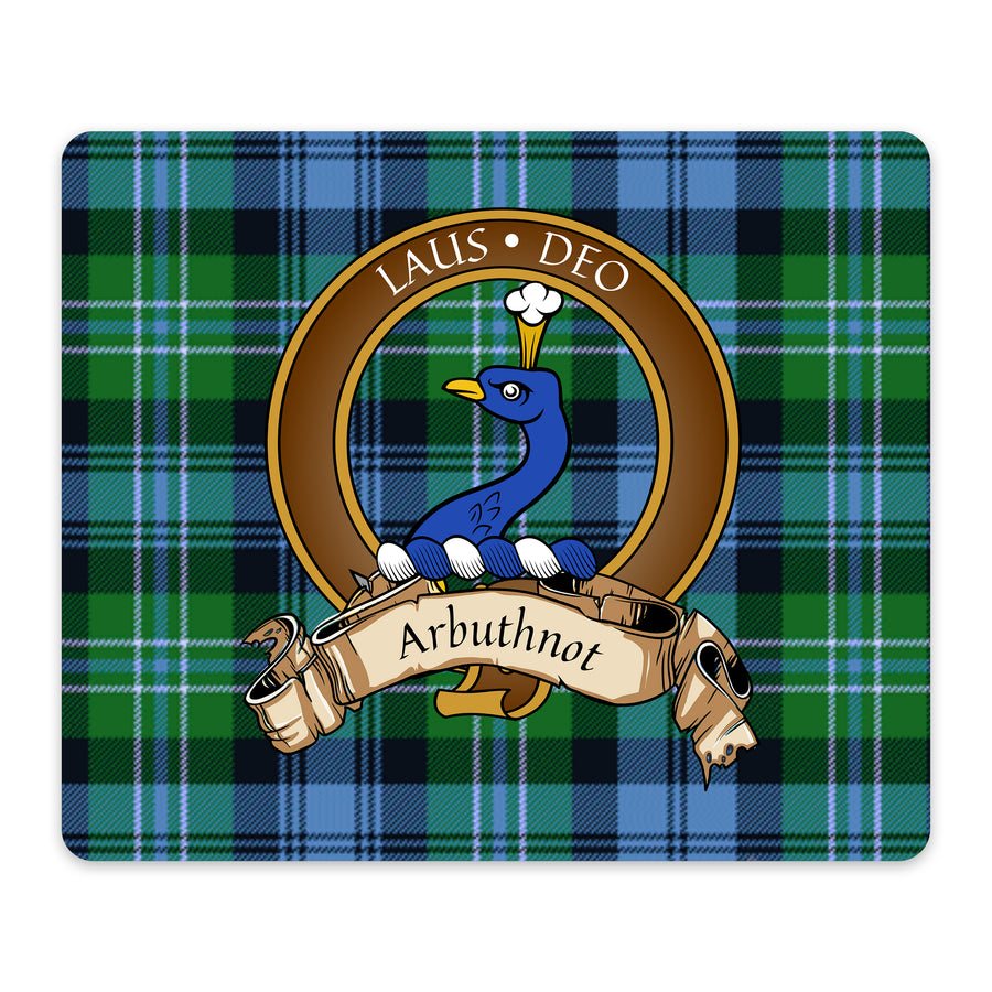 Arbuthnot Scottish Clan Crest Mouse Pad – Brown Crest Design
