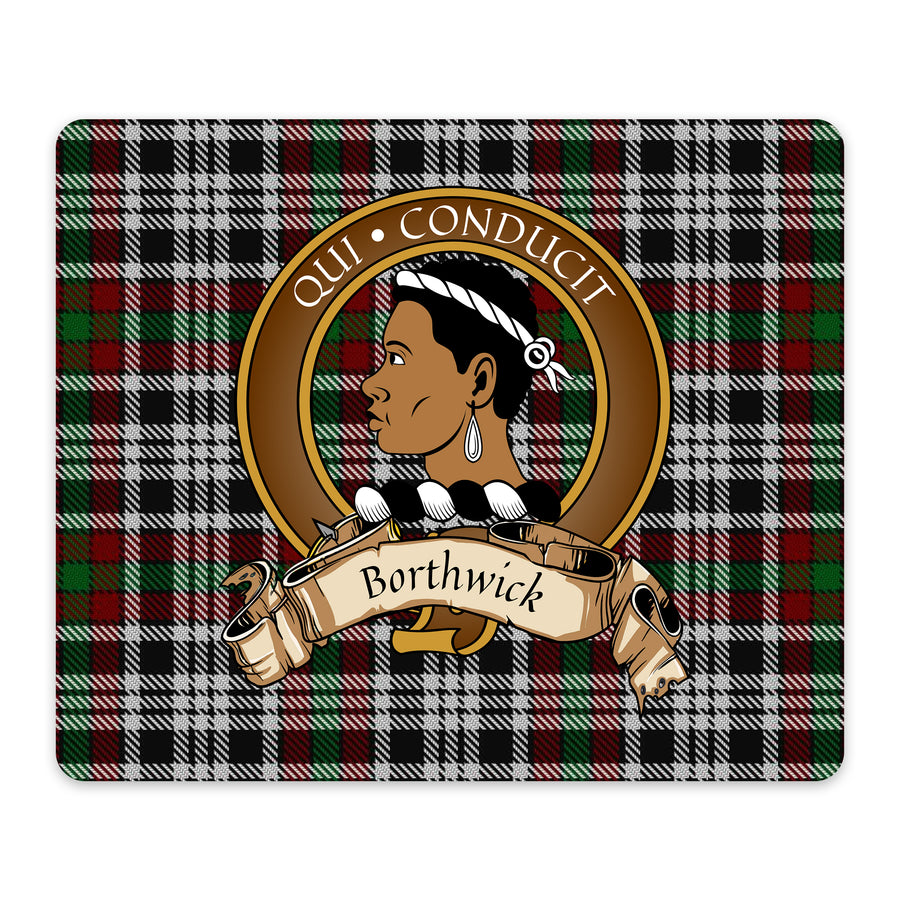 Borthwick Scottish Clan Crest Mouse Pad – Brown Crest Design