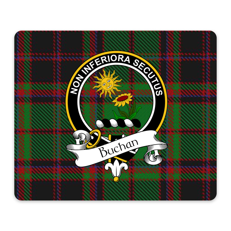 Buchan Scottish Clan Crest Mouse Pad – Black Crest Design