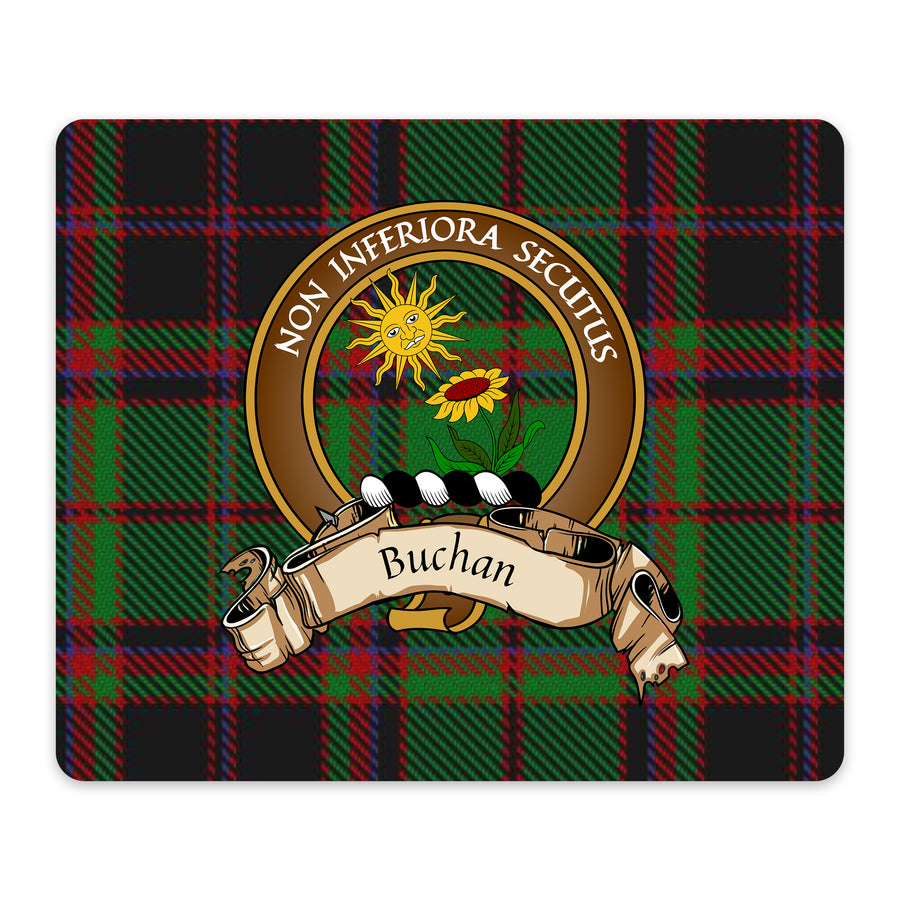 Buchan Scottish Clan Crest Mouse Pad – Brown Crest Design