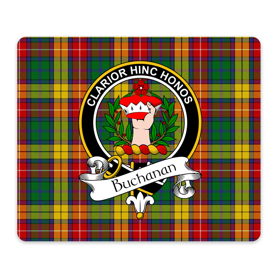 Buchanan Scottish Clan Crest Mouse Pad – Black Crest Design