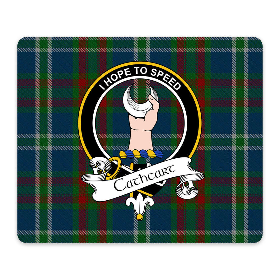 Cathcart Scottish Clan Crest Mouse Pad – Black Crest Design