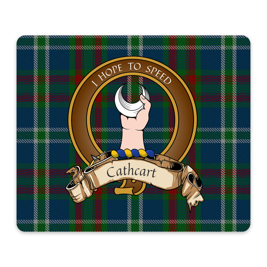 Cathcart Scottish Clan Crest Mouse Pad – Brown Crest Design
