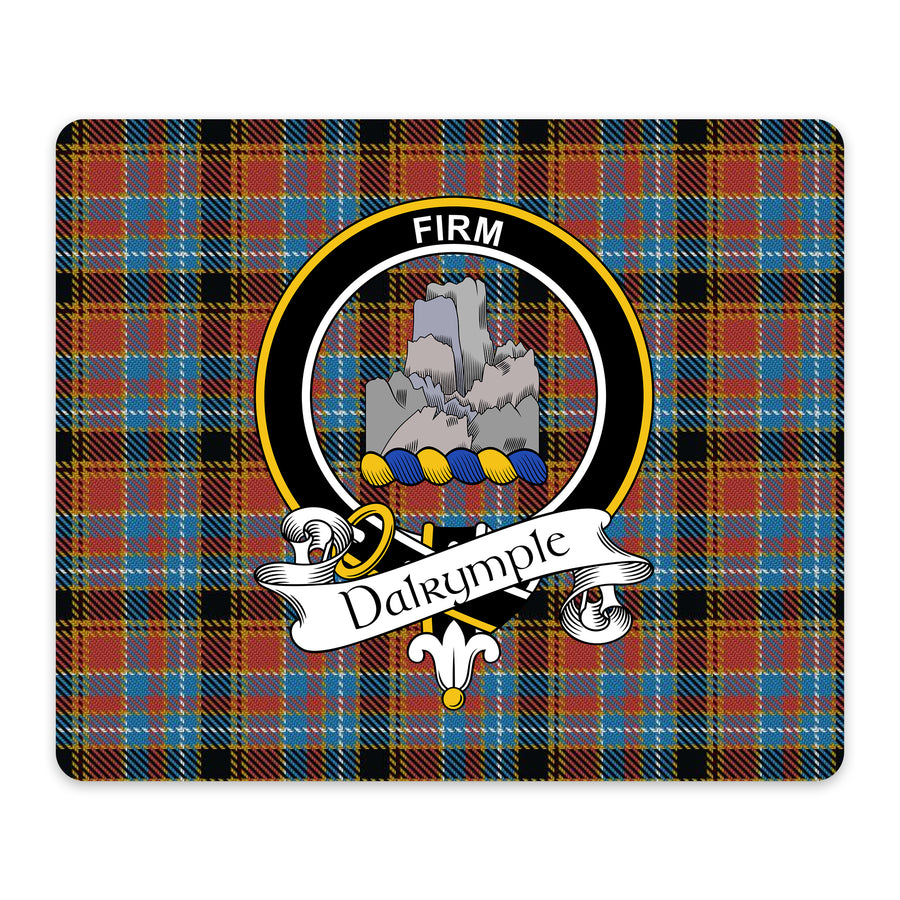 Dalrymple Scottish Clan Crest Mouse Pad – Black Crest Design