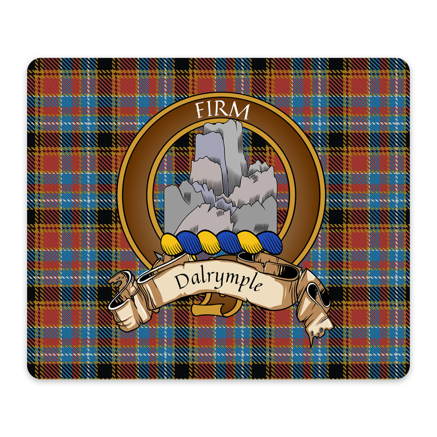 Dalrymple Scottish Clan Crest Mouse Pad – Brown Crest Design