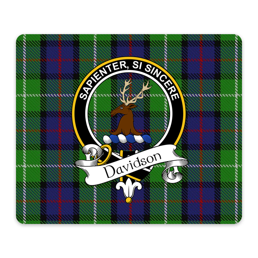 Davidson Scottish Clan Crest Mouse Pad – Black Crest Design