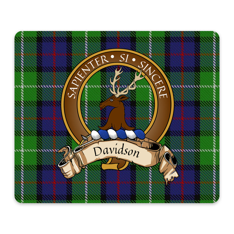 Davidson Scottish Clan Crest Mouse Pad – Brown Crest Design