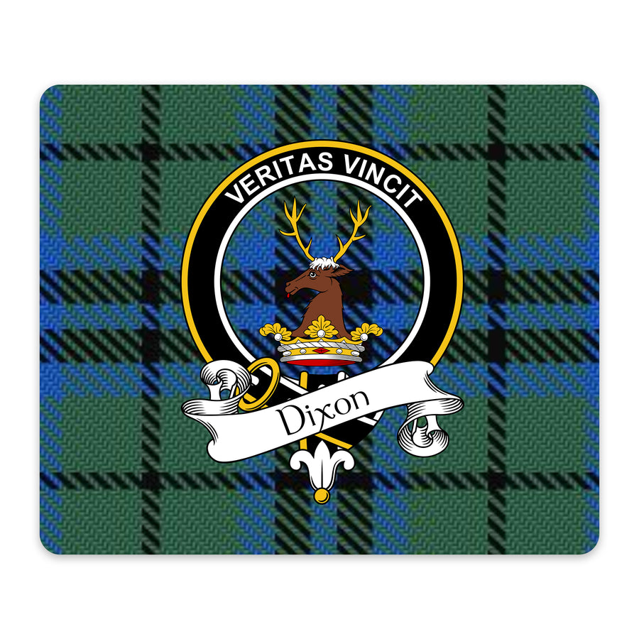 Dixon Scottish Clan Crest Mouse Pad – Black Crest Design
