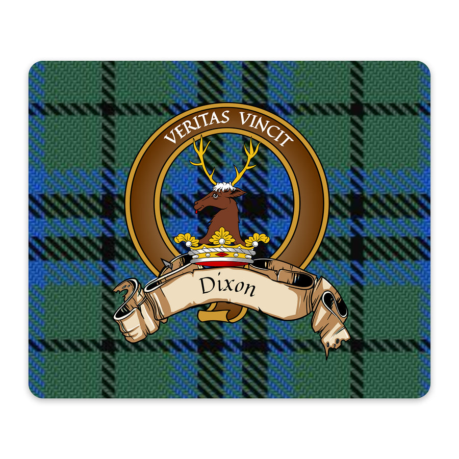 Dixon Scottish Clan Crest Mouse Pad – Brown Crest Design