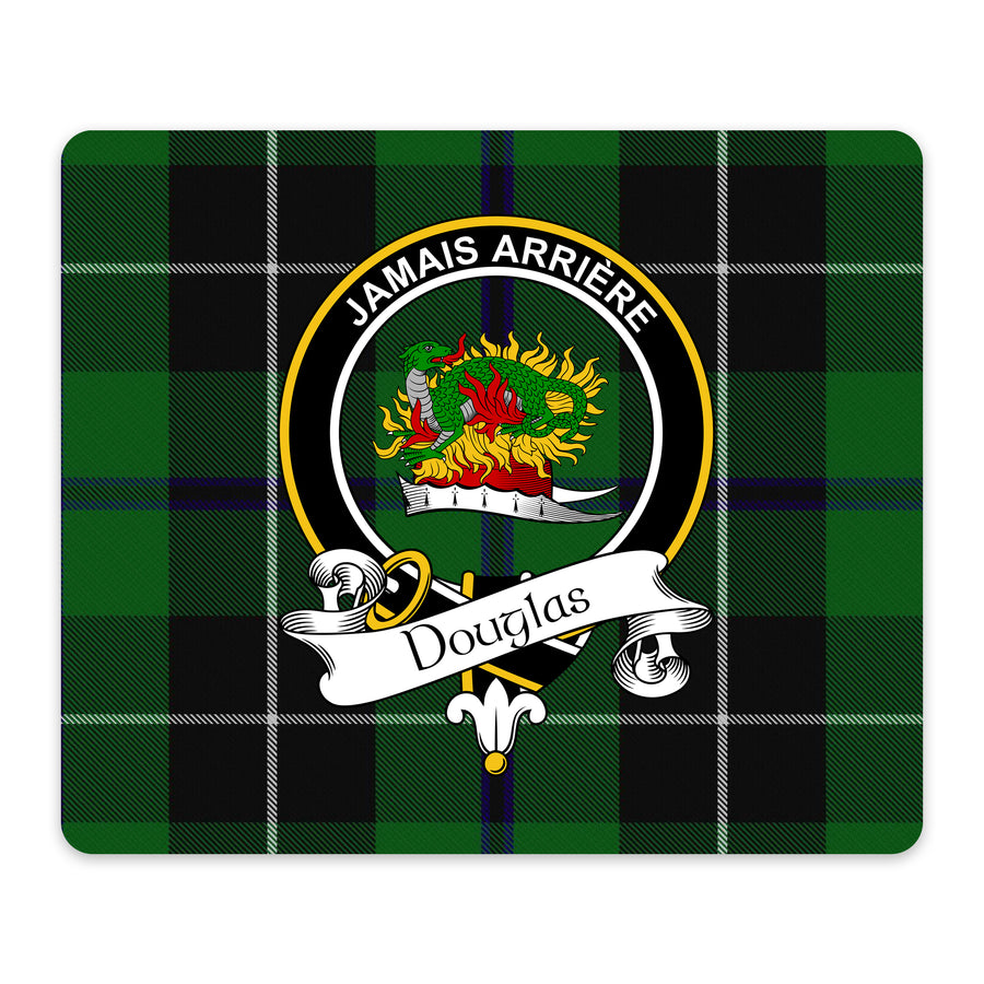 Douglas Scottish Clan Crest Mouse Pad – Black Crest Design