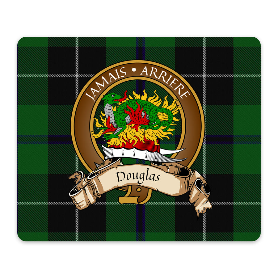 Douglas Scottish Clan Crest Mouse Pad – Brown Crest Design