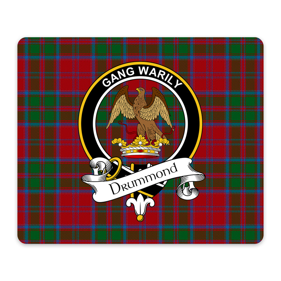 Drummond Scottish Clan Crest Mouse Pad – Black Crest Design