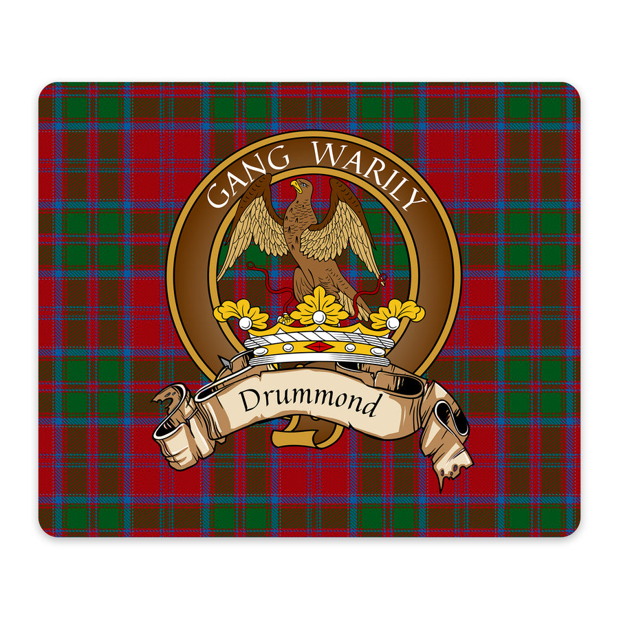 Drummond Scottish Clan Crest Mouse Pad – Brown Crest Design