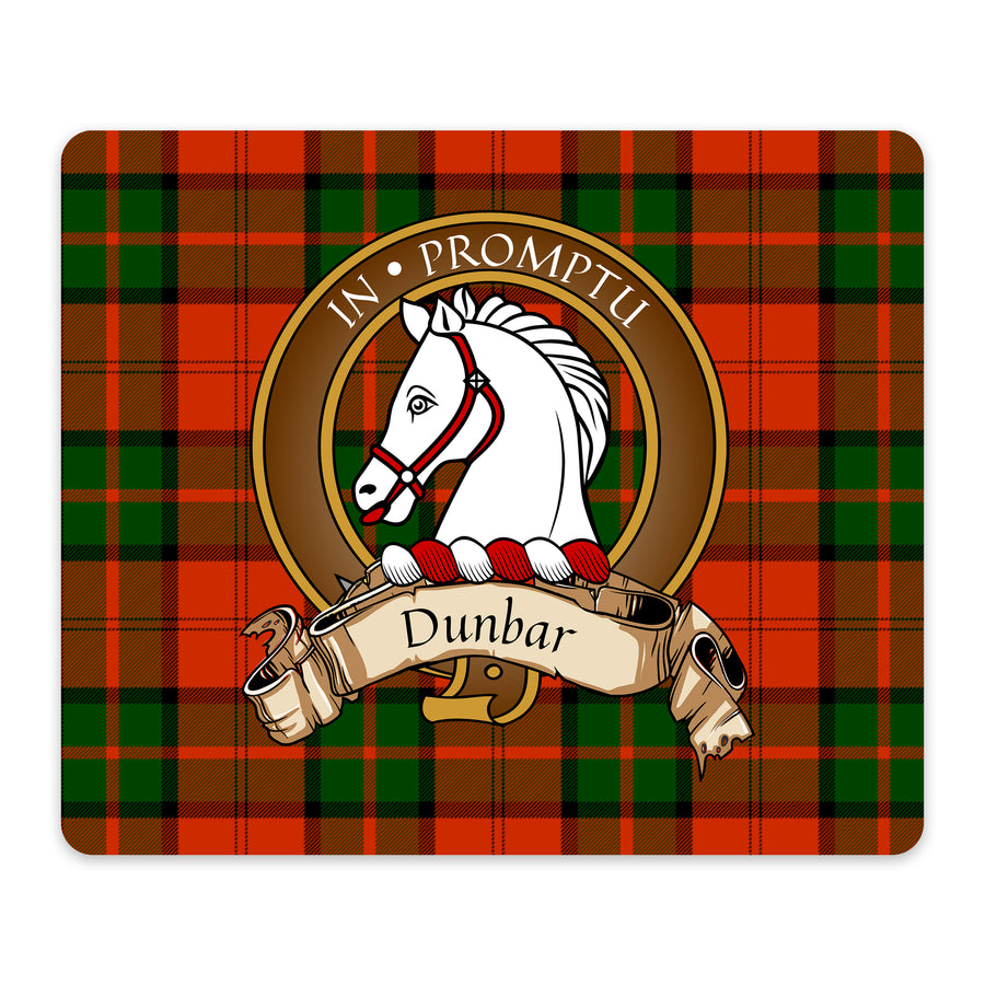 Dunbar Scottish Clan Crest Mouse Pad – Brown Crest Design