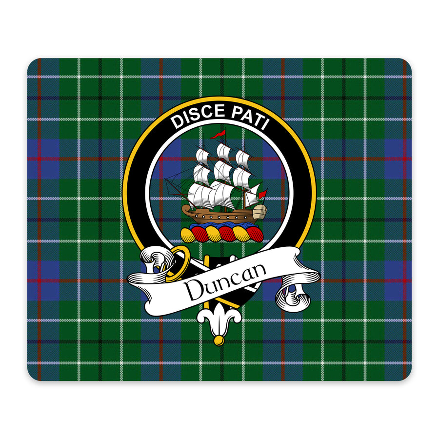 Duncan Scottish Clan Crest Mouse Pad – Black Crest Design