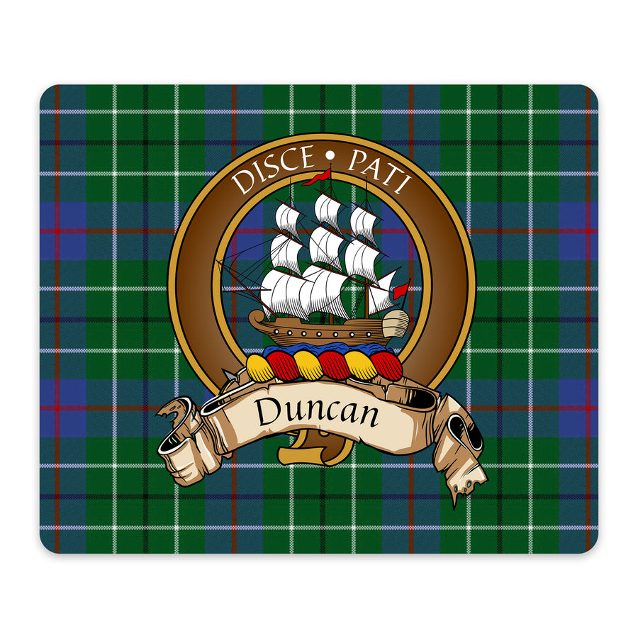 Duncan Scottish Clan Crest Mouse Pad – Brown Crest Design