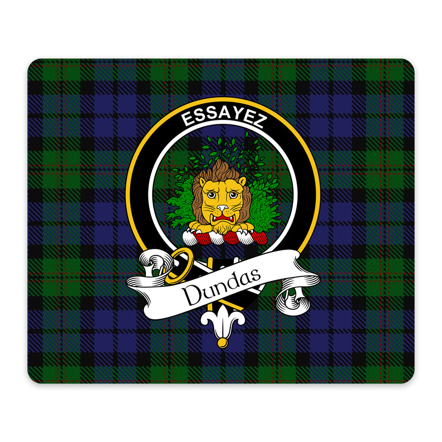 Dundas Scottish Clan Crest Mouse Pad – Black Crest Design