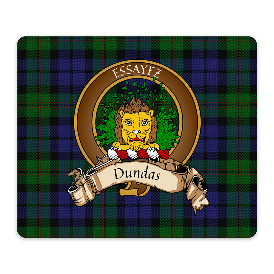 Dundas Scottish Clan Crest Mouse Pad – Brown Crest Design