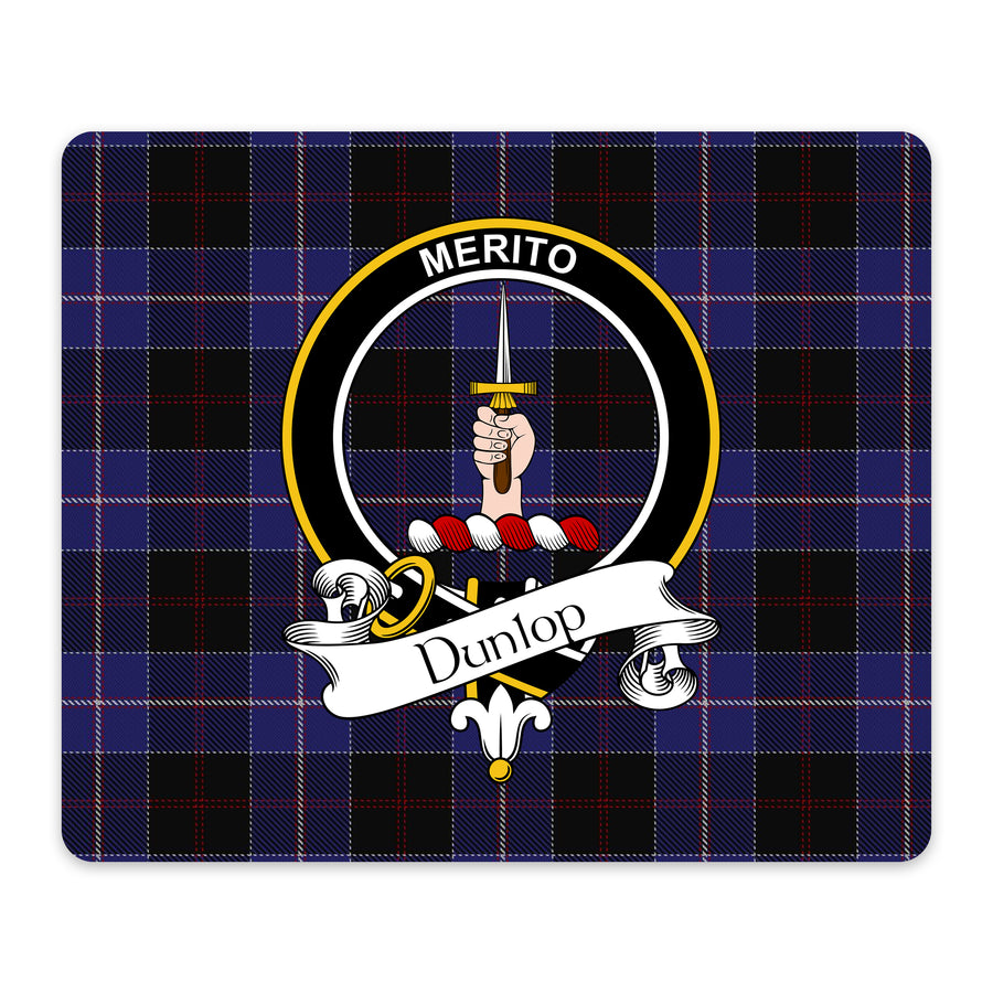 Dunlop Scottish Clan Crest Mouse Pad – Black Crest Design