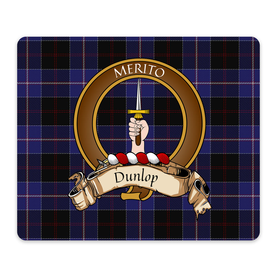 Dunlop Scottish Clan Crest Mouse Pad – Brown Crest Design