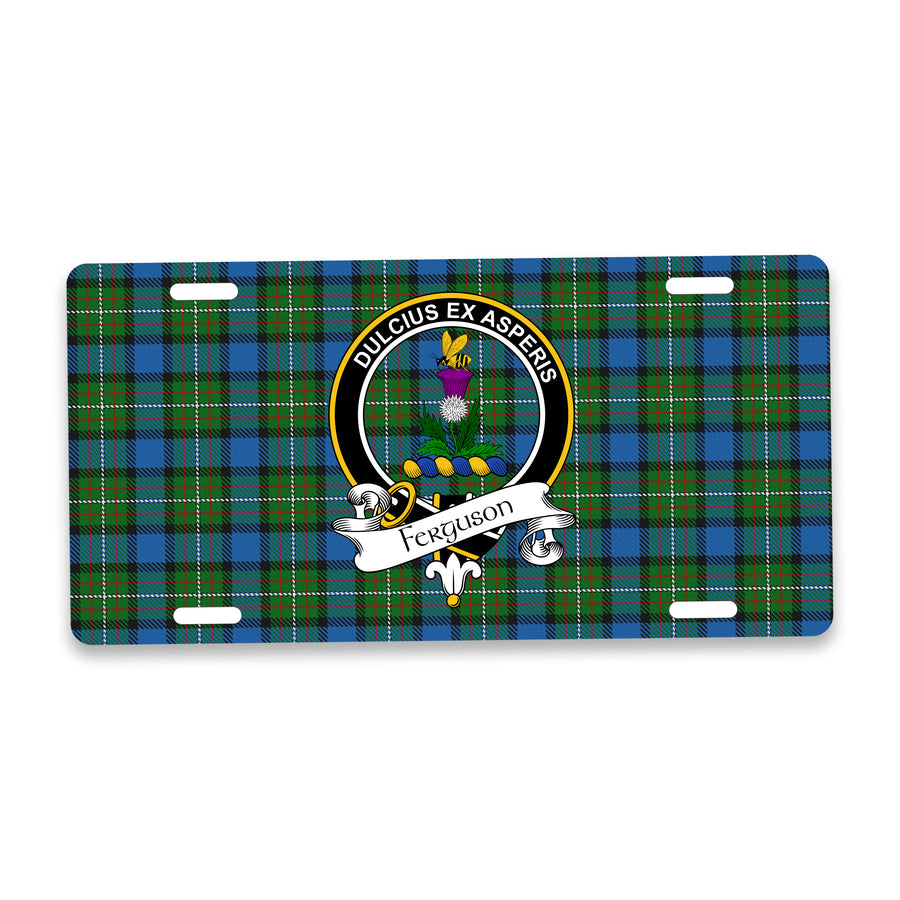 Ferguson Scottish Clan Crest Auto License Plate – Black Crest Design