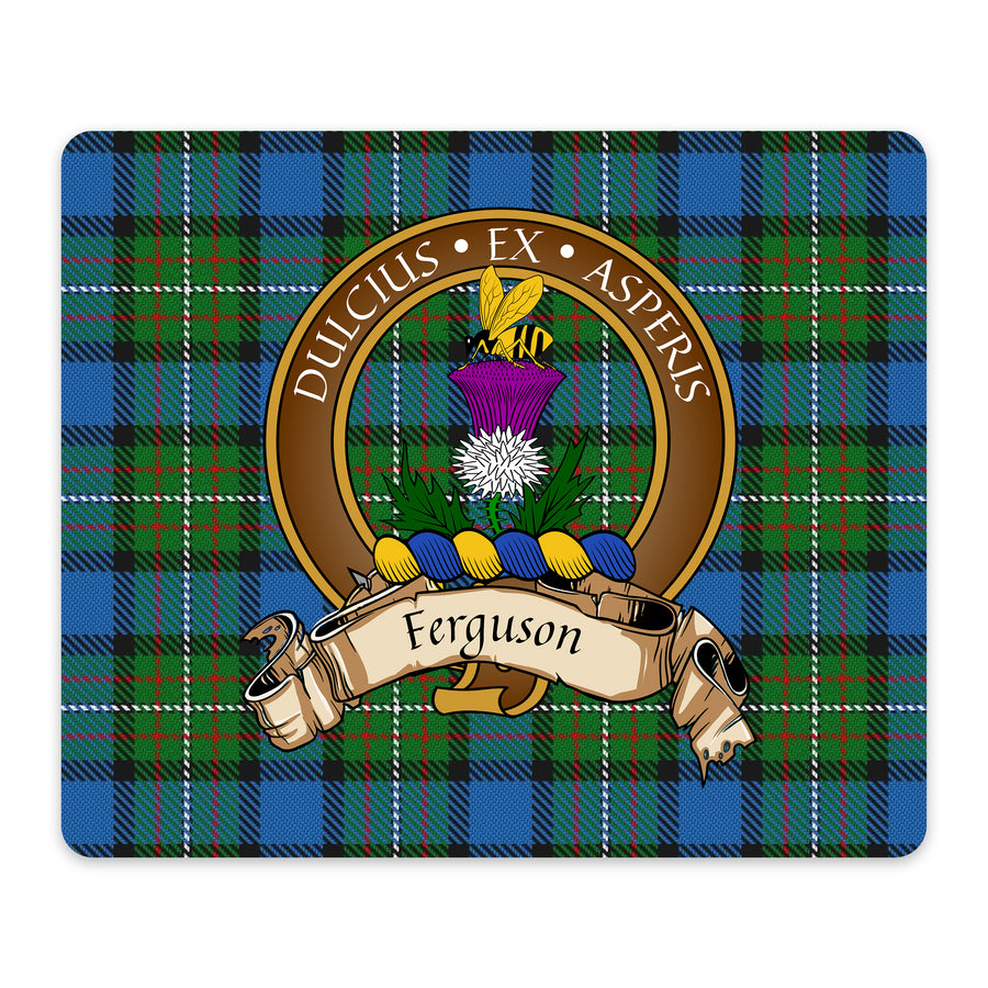 Ferguson Scottish Clan Crest Mouse Pad – Brown Crest Design