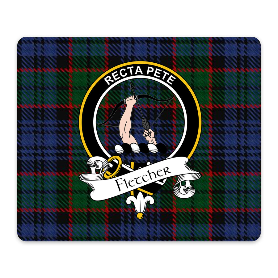 Fletcher Scottish Clan Crest Mouse Pad – Black Crest Design