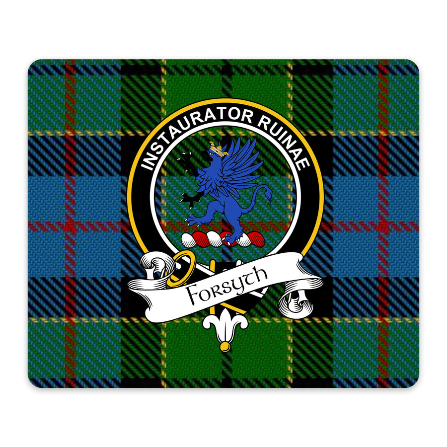 Forsyth Scottish Clan Crest Mouse Pad – Black Crest Design