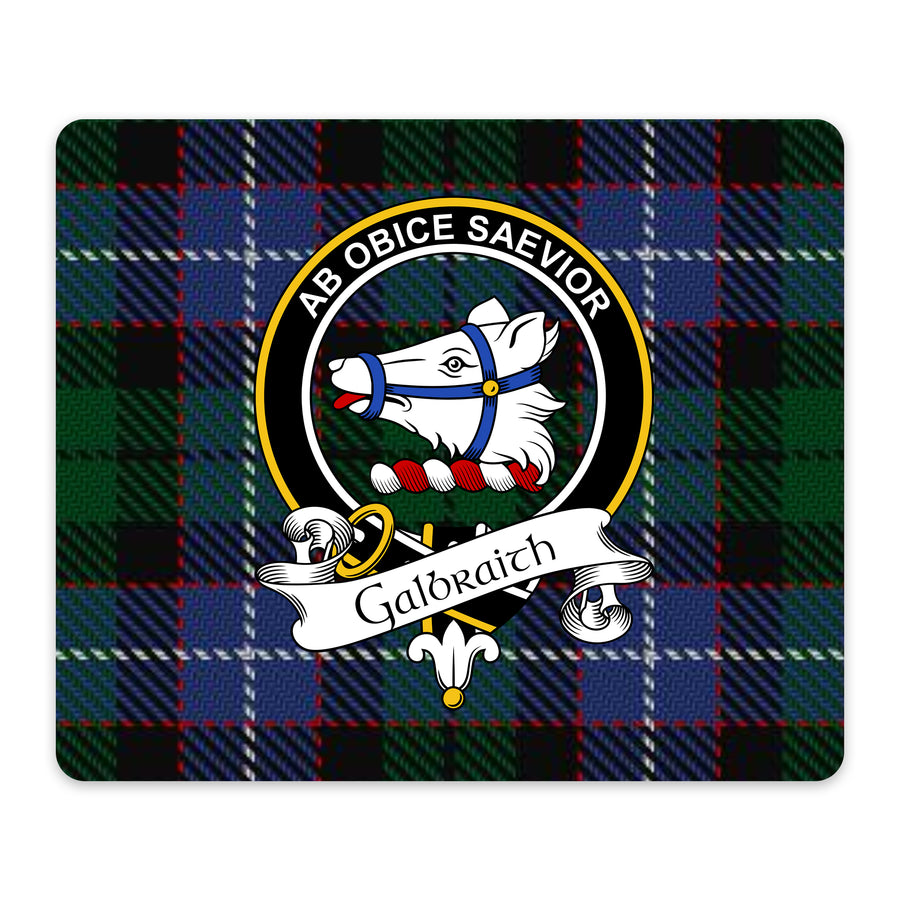 Galbraith Scottish Clan Crest Mouse Pad – Black Crest Design