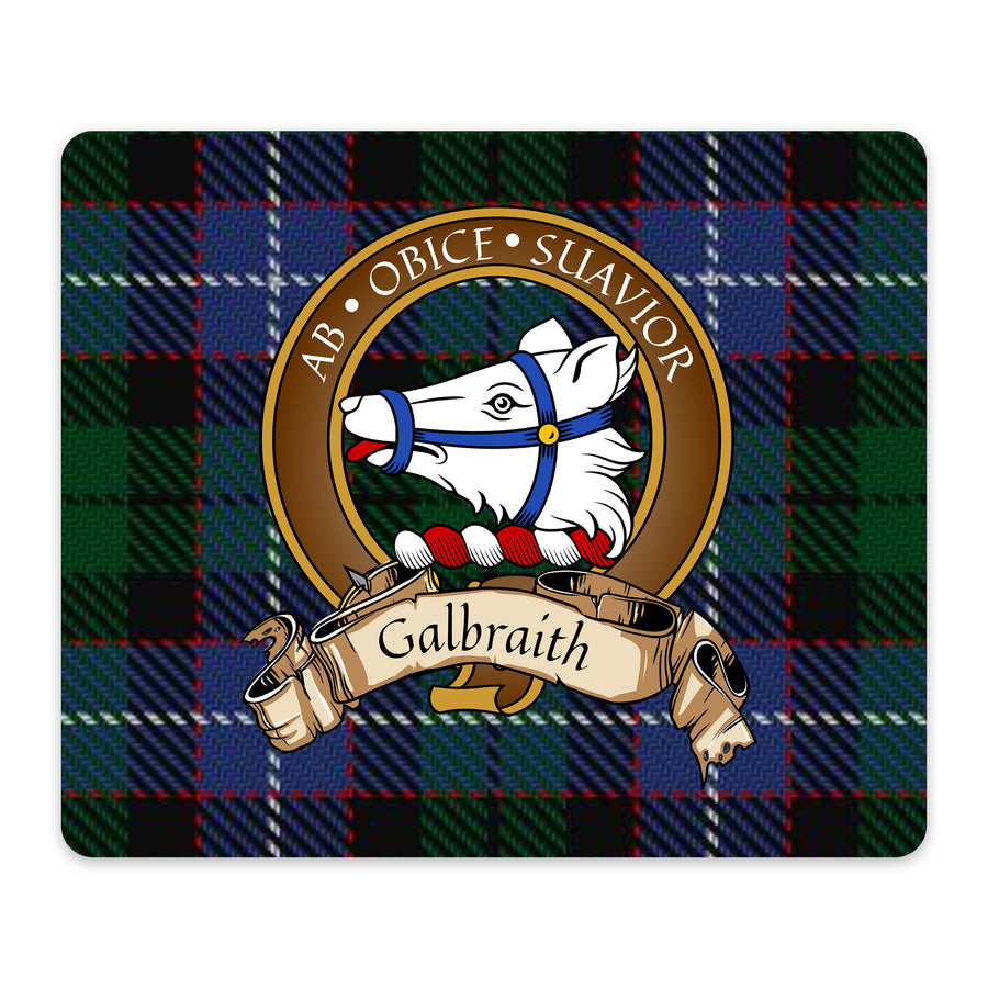 Galbraith Scottish Clan Crest Mouse Pad – Brown Crest Design