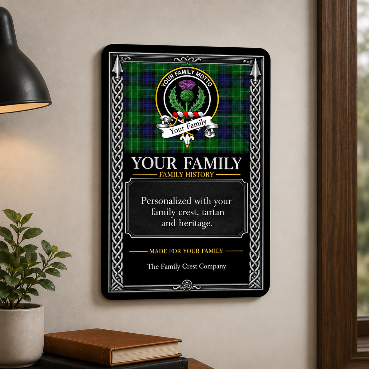 Scottish Family History Metal Sign