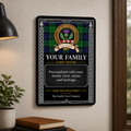 Scottish Family History Metal Sign – Brown Crest