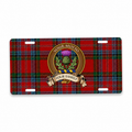 Scottish Clan Crest Auto License Plate – Brown Crest Design