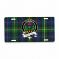 Scottish Clan Crest Auto License Plate – Black Crest Design